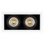 Встраиваемый светильник Arlight CL-KARDAN-S375x190-2x25W Warm3000 (WH-BK, 30 deg) 028863