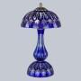 Настольная лампа декоративная Bohemia Ivele Crystal Ivele Crystal 5 1370L/3/25 Ni Clear-Blue/H-1I