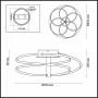 Накладной светильник Odeon Light Ruale 4101/95CL