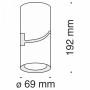 Накладной светильник Maytoni Tube C019CW-01B