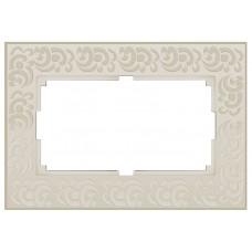 Рамка для двойной розетки Werkel WL05-Frame-01-DBL-ivory