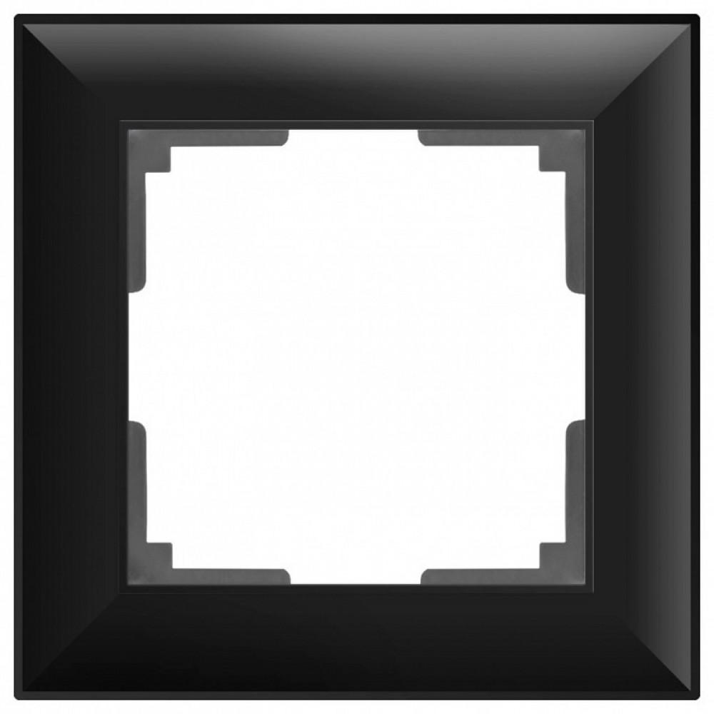 Рамка на 1 пост Werkel WL14 WL14-Frame-01 (Черный)