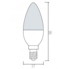 Лампа светодиодная Horoz Electric 001-003-0009 E14 7Вт 6400K HRZ00002239