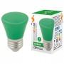 Лампа светодиодная Volpe Décor Color E27 1Вт K LED-D45-1W/GREEN/E27/FR/С BELL