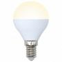Лампа светодиодная Uniel Optima E14 6Вт 3000K LED-G45-6W/WW/E14/FR/O