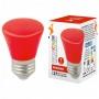 Лампа светодиодная Volpe Décor Color E27 1Вт K LED-D45-1W/RED/E27/FR/С BELL