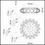 Накладной светильник Odeon Light Cralli 4030/50CL