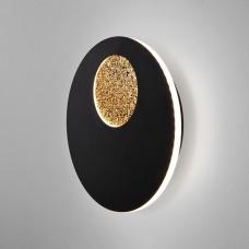Накладной светильник Eurosvet Areola 40150/1 LED черный /золото