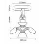 Накладной светильник Crystal Lux Clt 413 CLT 413C WH