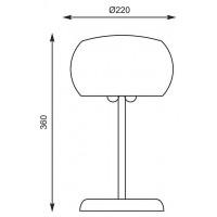 Настольная лампа декоративная Zumaline Rain T0076-03D-F4K9