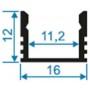 Короб накладной [2 м] Apeyron Electrics P8-10-Ч