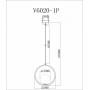 Подвесной светильник Moderli Barocco V6020-1P