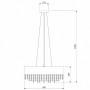 Подвесной светильник Bogate's Elisa 286/4 Strotskis