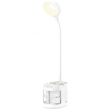 Настольная лампа офисная Ambrella DE56 DE561 WH белый LED 4200K 4W
