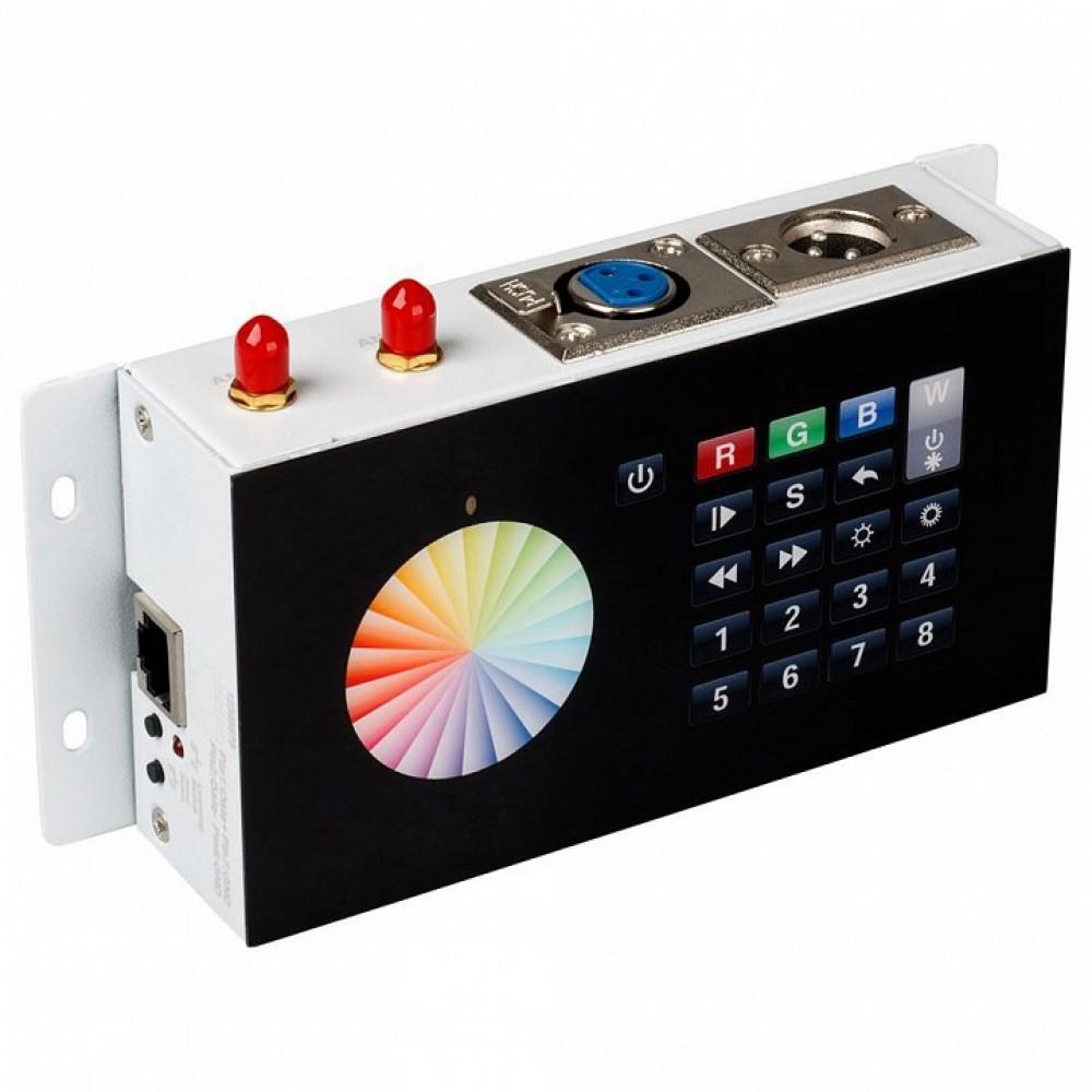 Панель-регулятора цвета RGBW клавишная накладная Arlight SR-2816 DMX SR-2816WI Black (12V, WiFi, 8 зон)