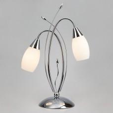Настольная лампа декоративная Eurosvet Ginevra 22080/2T хром