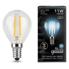 Лампа светодиодная Gauss LED Filament E14 11Вт 4100K 105801211