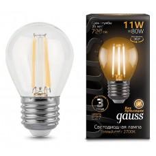 Лампа светодиодная Gauss LED Filament E27 11Вт 2700K 105802111