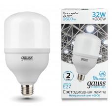 Лампа светодиодная Gauss Elementary LED T100 E27 32Вт 4000K 63223