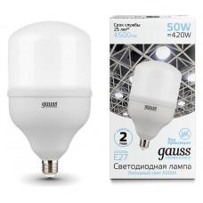Лампа светодиодная Gauss Elementary LED T140 E27 50Вт 6500K 63235