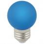 Лампа светодиодная Volpe Sky E27 1Вт K LED-G45-1W/BLUE/E27/FR/С