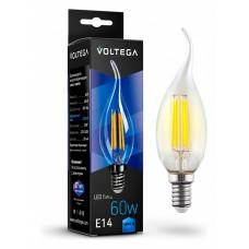 Лампа светодиодная Voltega Crystal E14 6Вт 4000K VG10-CW1E14cold6W-F