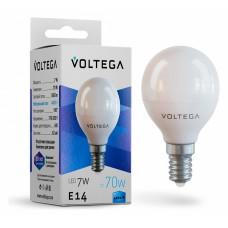 Лампа светодиодная Voltega Simple E14 7Вт 4000K VG2-G45E14cold7W