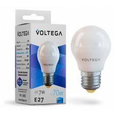 Лампа светодиодная Voltega Simple E27 7Вт 4000K VG2-G45E27cold7W