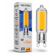 Лампа светодиодная Voltega Capsule G9 5Вт 2800K VG9-K1G9warm5W