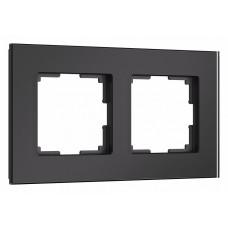 Рамка на 2 поста Werkel Senso черный soft-touch W0023108